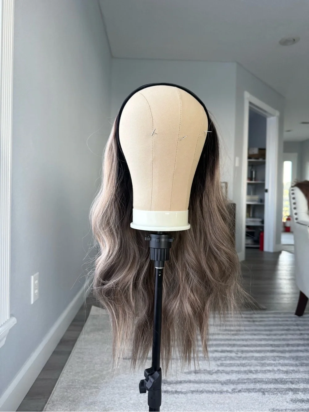 Chelsey Smith unknown Headband Wig in Ash Brown with Black Headband